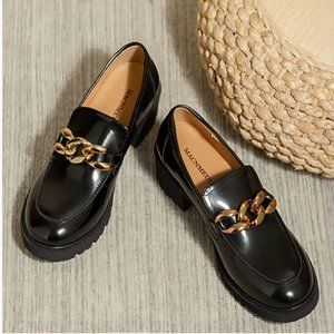 Chunky Loafers Women Platform Loafers